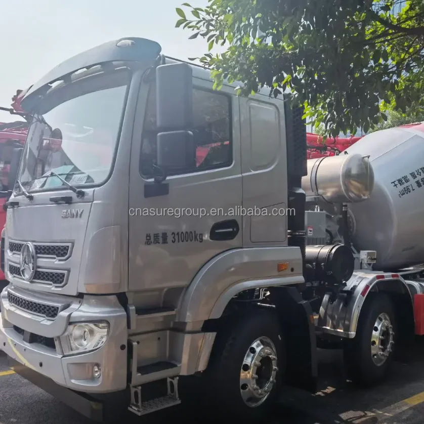 Hino Engine Concrete Cement Mixing Machine Hydraulic Used SANY 12 Cubic Meters 12cbm Concrete Mixer Truck