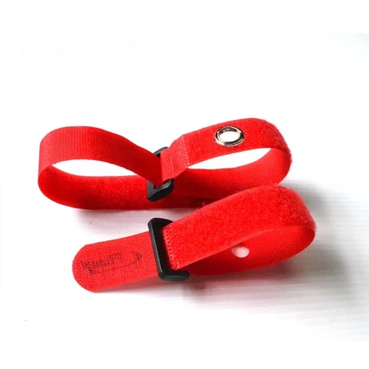 Heavy Duty Storage Strap Bicycles Cinch Strap Adjustable Pallet Fixation Hook And Loop Fastener Strap With Metal Grommet