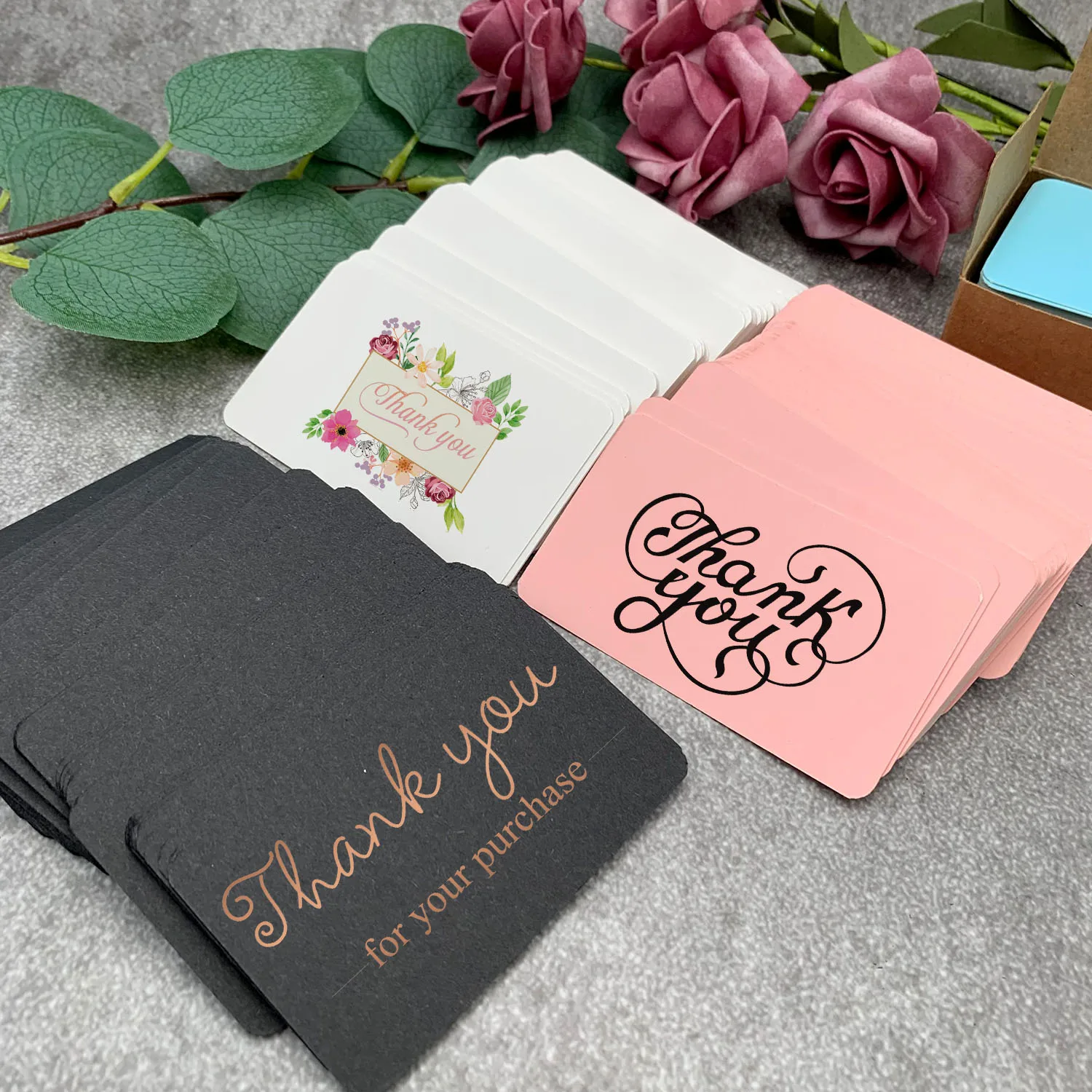 Wholesale Business Thank You Greeting Card Printing logo Gift