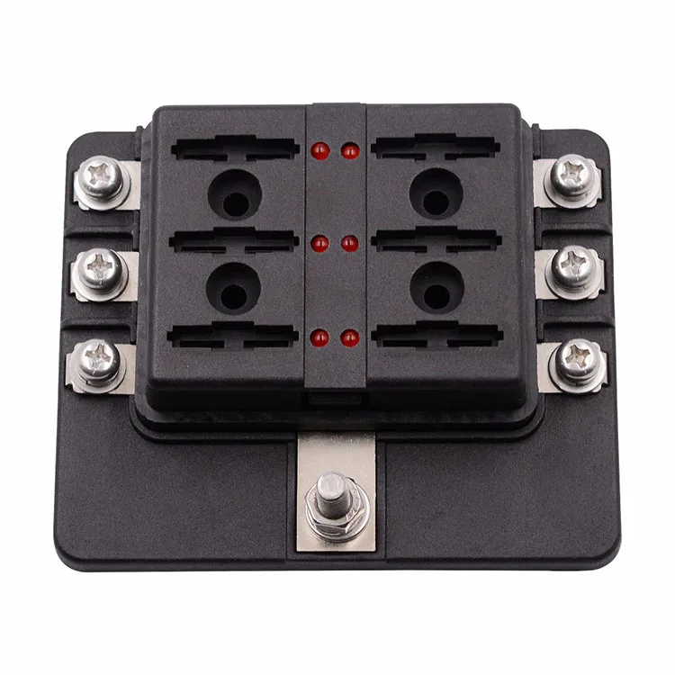 Waterproof Marine Blade Fuse Holder Box Car Fuse Block Holder With Indicator Light