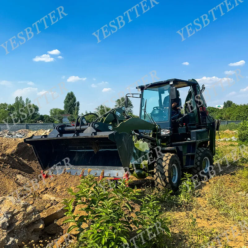 Euro5 EPA4 4WD компактный WZ45-16 мини-экскаватор-погрузчик от китайского производителя с одобренной CE гарантией на 1 год