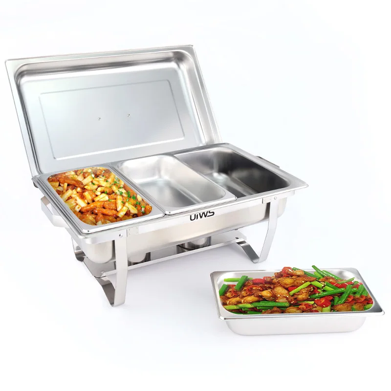 Hotel restaurant stainless steel chafing dish 11L buffet food warmer set