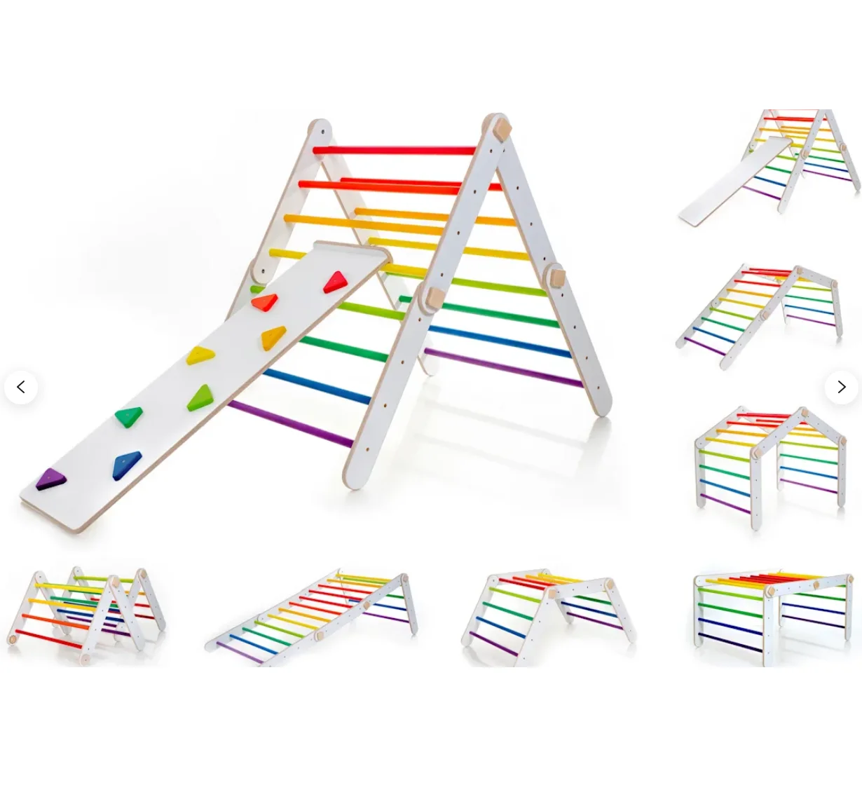 adjustable climbing triangle arch kids  wooden climbing frame