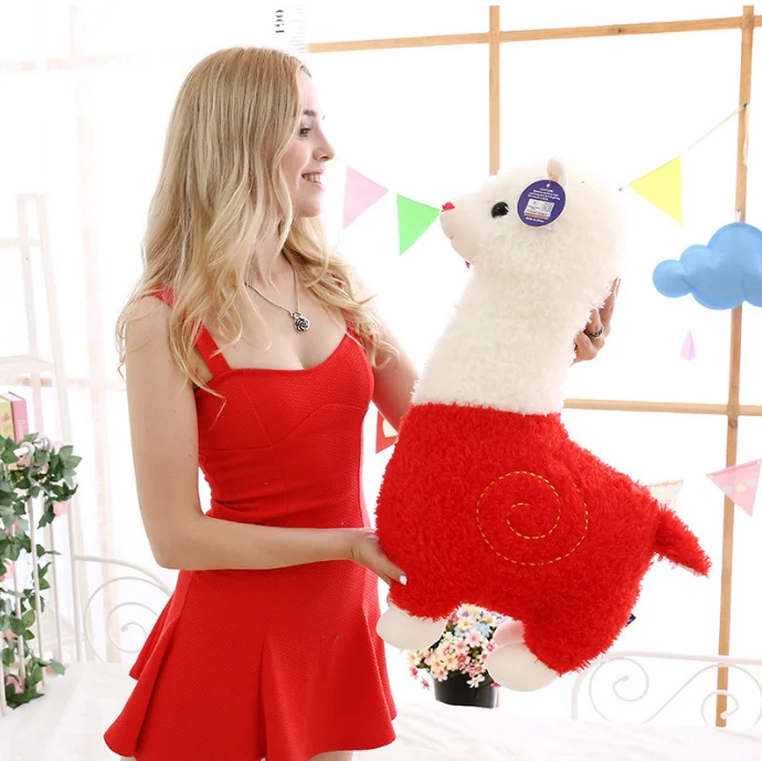 wholesale Warm and lovely alpaca plush pillow alpaca animals plush toy