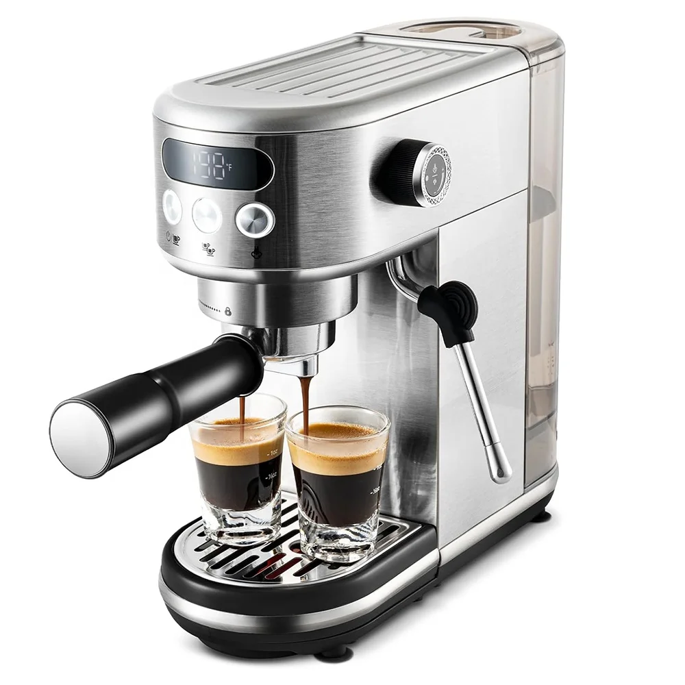 Semi-Automatic Electric Coffee Maker Portable 20Bar Pump Espresso Machine for Household and Hotel Use