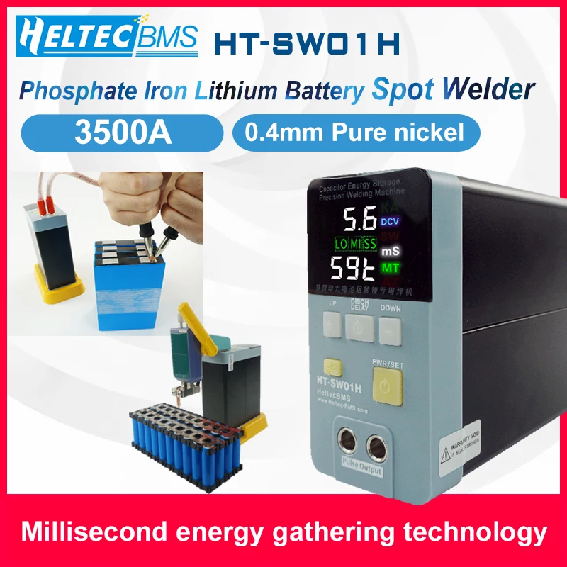 Heltec Aluminum to Nickel Spot Welding Machine Large Single Battery High Power Pulse Handheld Touch Spot Welder