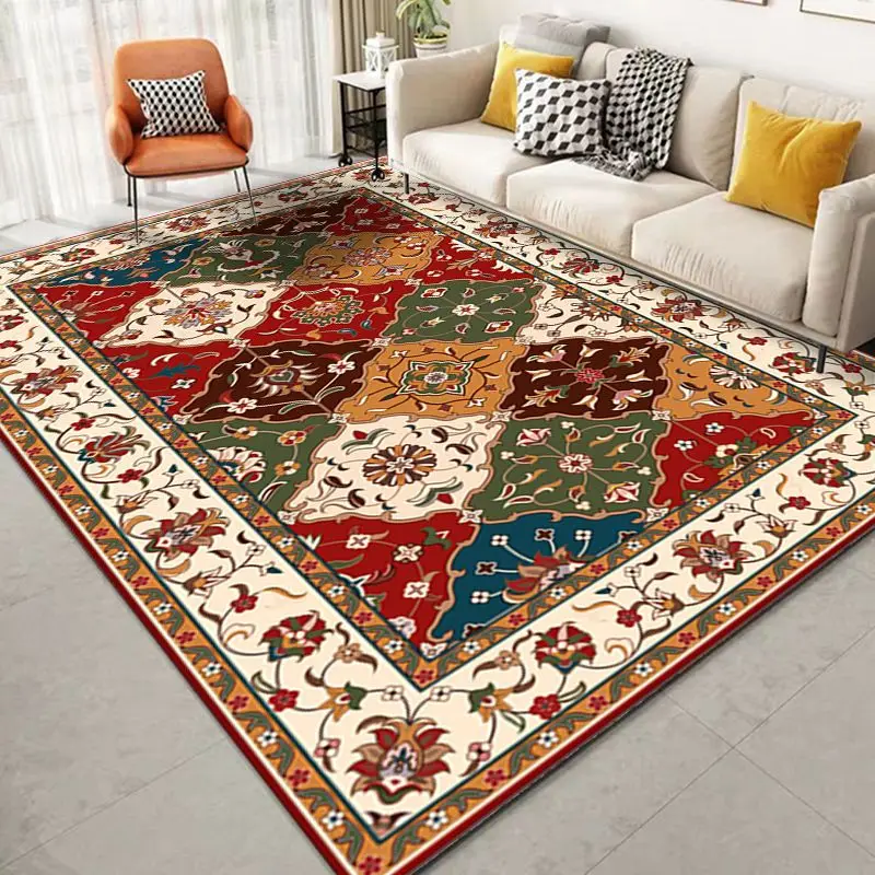 Persian Carpet Living Room Decoration Home Morocco Coffee Tables Mat Bedroom Decor Large Area Rugs Non-slip Washable Floor Mats