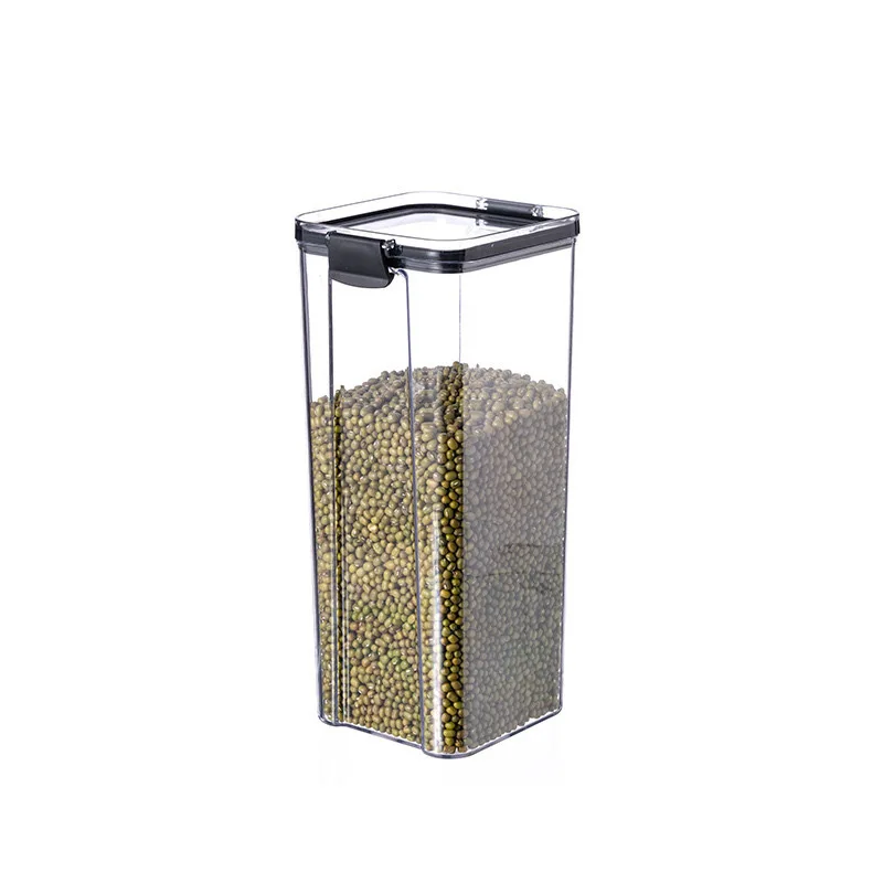 Factory Custom Transparent Pet Material Plastic Food Storage Container Kitchen Airtight Containers Box