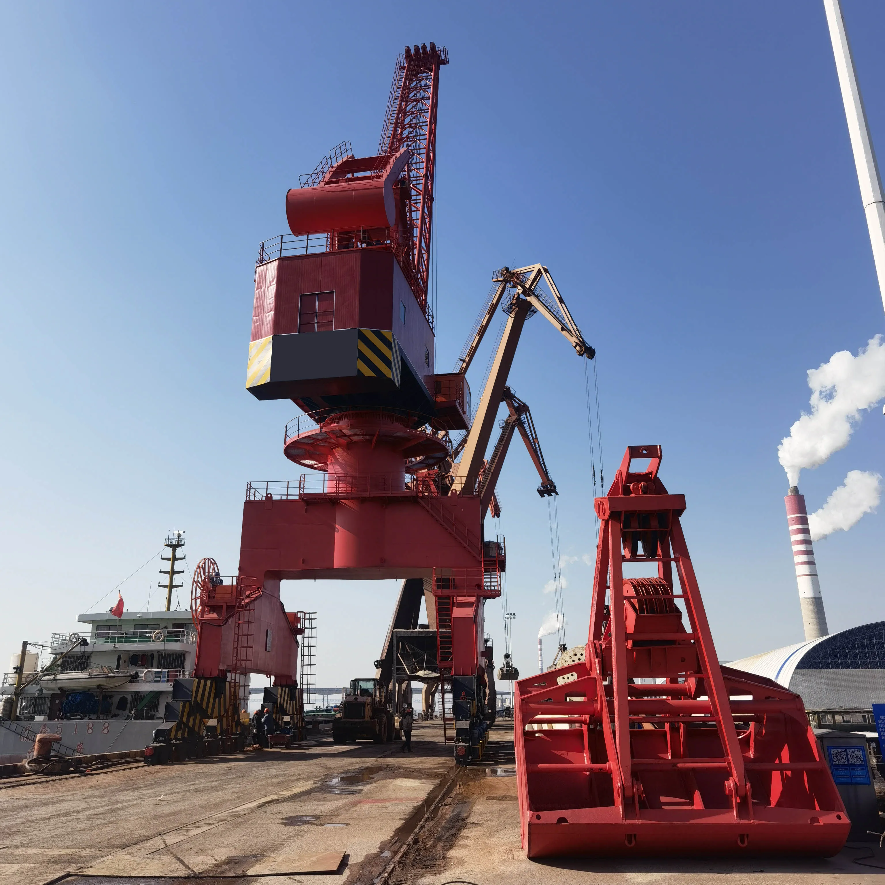 50 Ton Harbour use container port jib luffing dock portal crane on sale