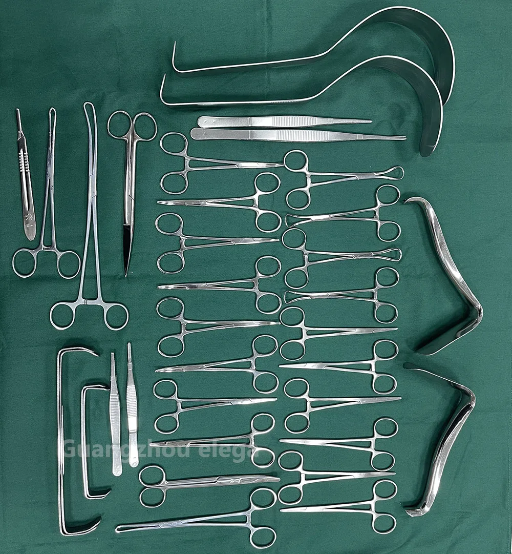 Abdominal Delivery Instrument Kit Stainless Steel Surgical Box Medical Cesarean Set