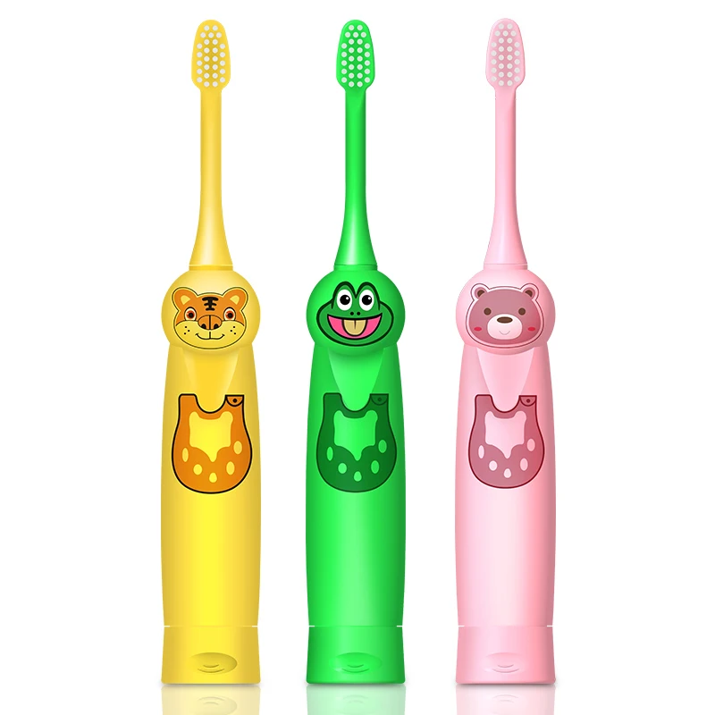 
Kids Electric Toothbrush Battery Powered Cartoon Pattern Sonic Toothbrush 