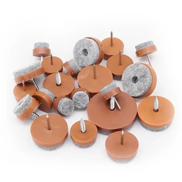 Furniture non-slip white felt foot pads furniture cabinets tables and chairs non-slip pads nails 15-30mm sofa muffler foot nails