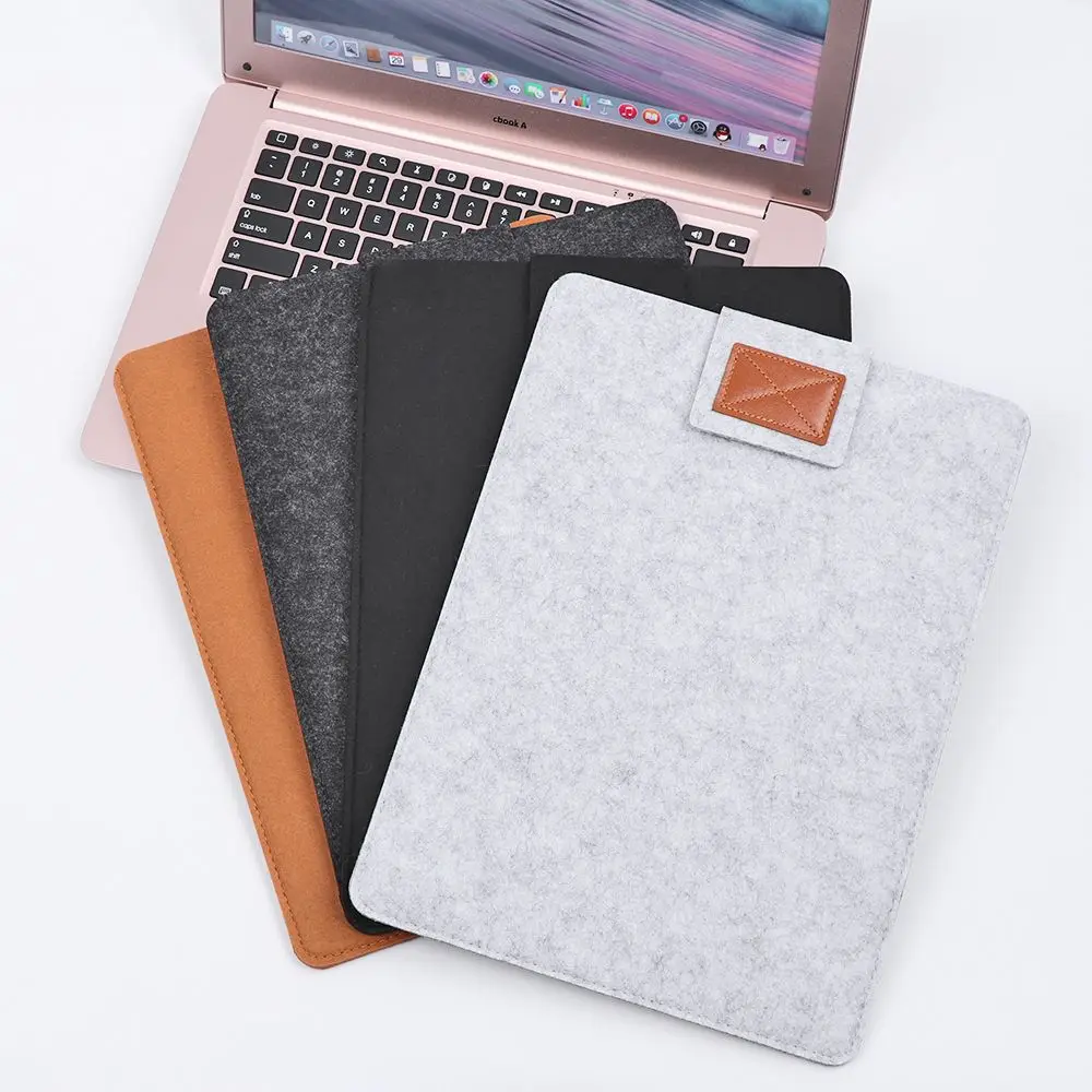 Anti-Scratch Felt Protector Laptop Bag Tablet Protection Case Notebook Sleeve For 11 13 15 Inch iPad Pro Kindle Macbook