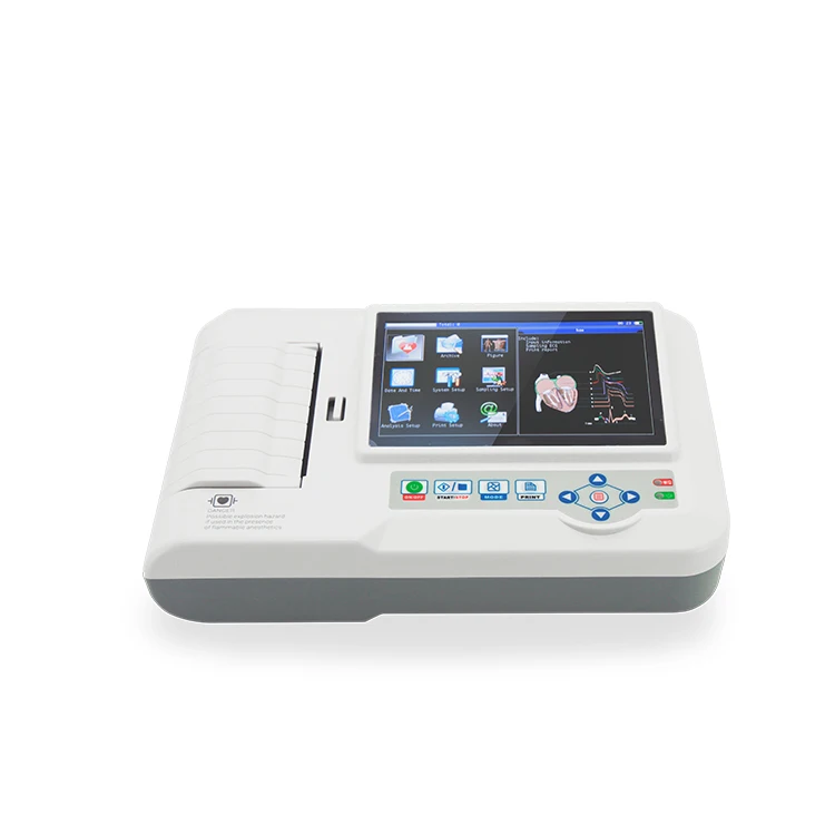 CONTEC ECG600G цифровой 3/6 канальный сенсорный экран ECG EKG аппарат ПК программное
