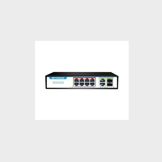 FIber Switch 8port 100/1000M PoE + 2port 1000M RJ45 + 2port 1000M SFP
