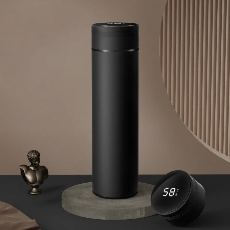 316 stainless steel candy color cute simple LED display hot thermo vacuum cup intelligent water cup thermos cup