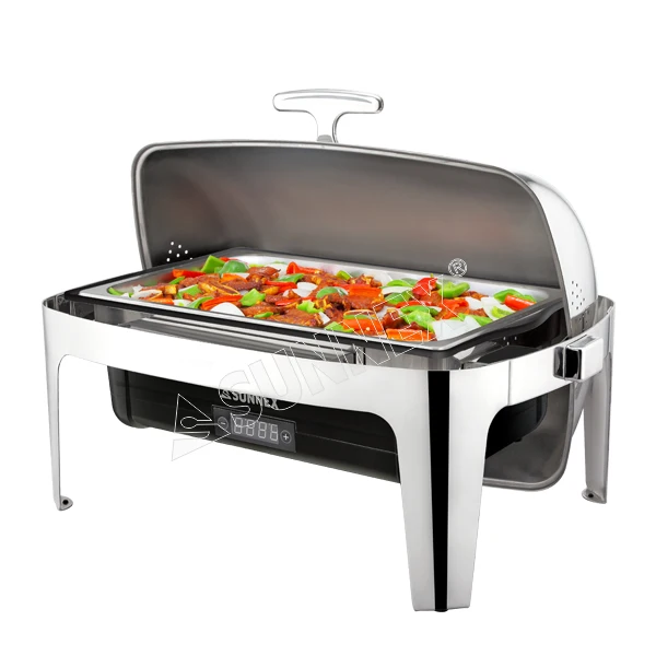 Sunnex Hotel Supply Stainless Steel Hot Sale Rectangular Stainless Steel Food Warmer Chafing Dish