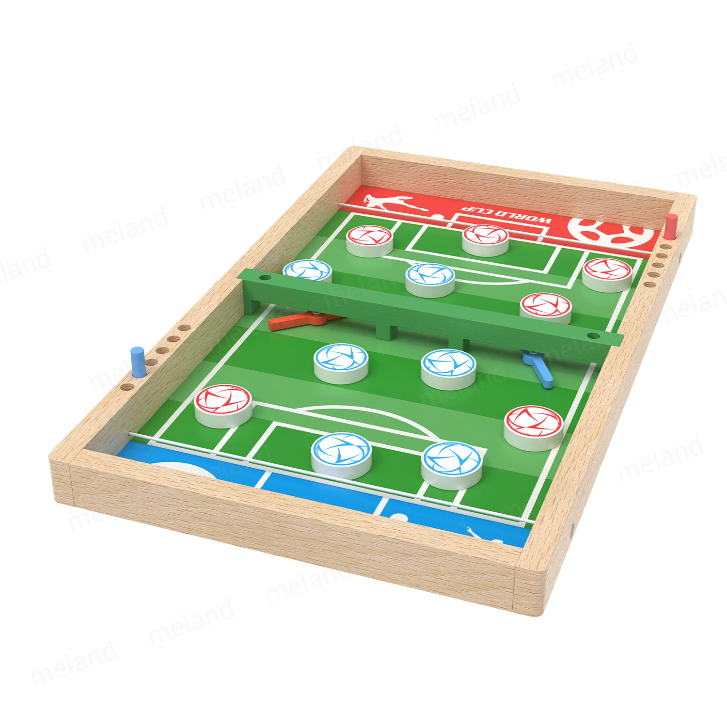 Fast Sling Puck Game Desktop Hockey Game Set for Party Wooden Multi Tabletop Indoor Portable Board Games