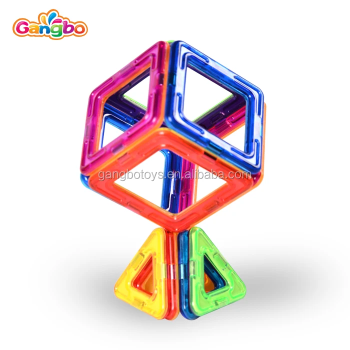 
2019 Hot Selling 78 Pcs Magnetic Tiles Toys for Kids DIY 3D Toys Magnetic building Blocks 