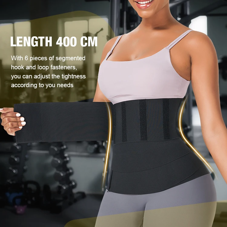 2021 cusotm logo invisible tummy wrap waist Bands free size trimmer