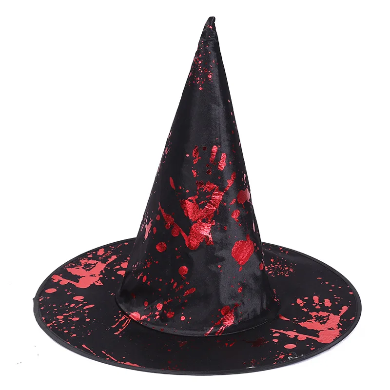 HZM 60080 Amazon Halloween Costume Witch Hat Large Masquerade Carnival Party Halloween Witch Hat (1600576820491)