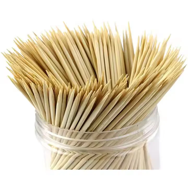 Premium Quality 65mm bamboo disposable toothpicks custom bamboo wooden mini flavored toothpicks
