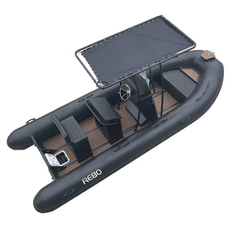 Factory High Quality 17ft Hypalon/PVC Aluminum Hull Rib 520 Boats For Sale