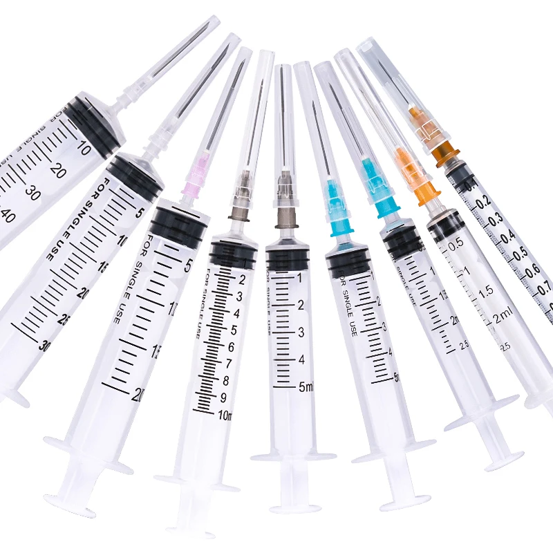 Disposable syringe manufacturing plant 1ML 2ML 3ML 5ML 10ML 20ML veterinary syringe with needle