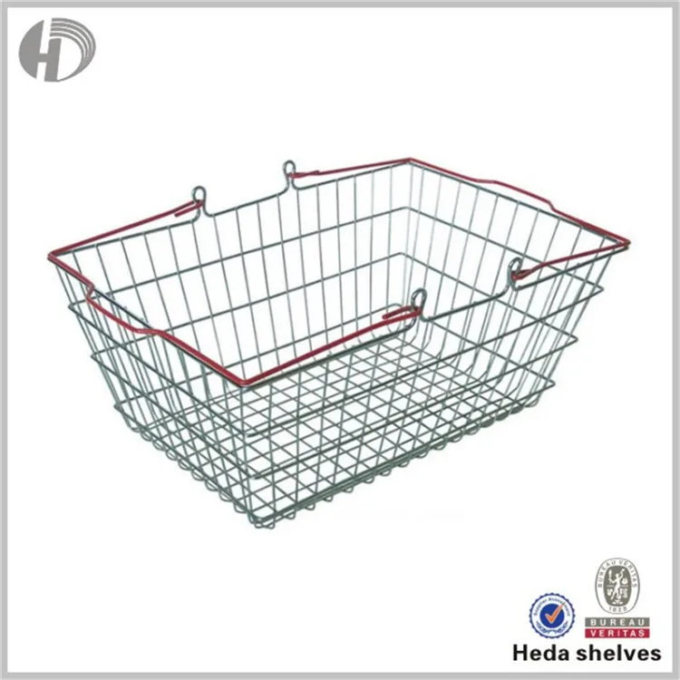 Supermarket Flexible Oem Hand Held Shopping Baskets