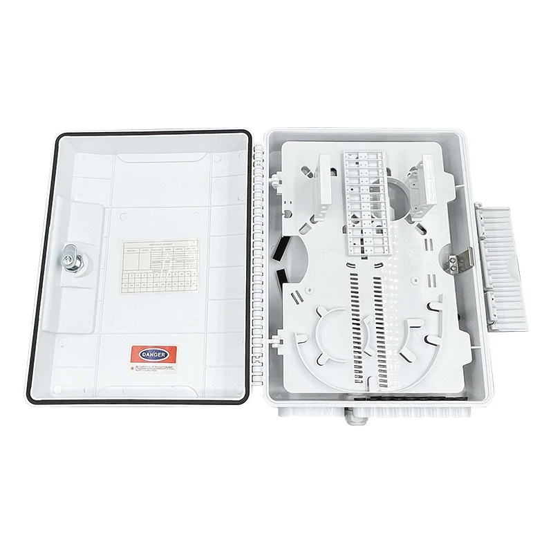 Outdoor ABS 16 or 24 Core fiber optic enclosure box SC FTTH  plastic cajas de fibra NAP CTO Fiber Optic Distribution Box