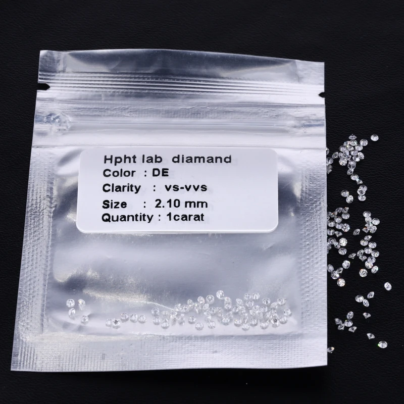 Princess Cut 1.4*1.4-4*4mm Melee HPHT DEF VS Square Loose Lab Diamond