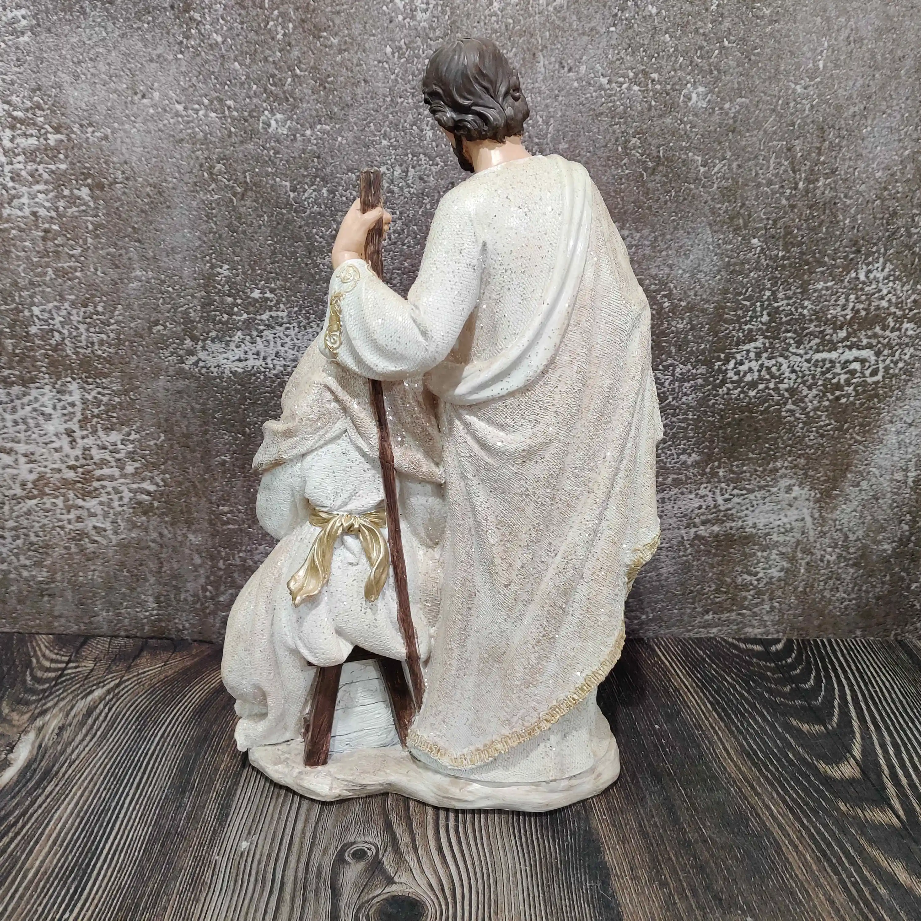 Christian Nativity Scene Statue Resin Holy Family Sculpture Religious Figurines Gifts Christmas Figurines Carton Customized Logo