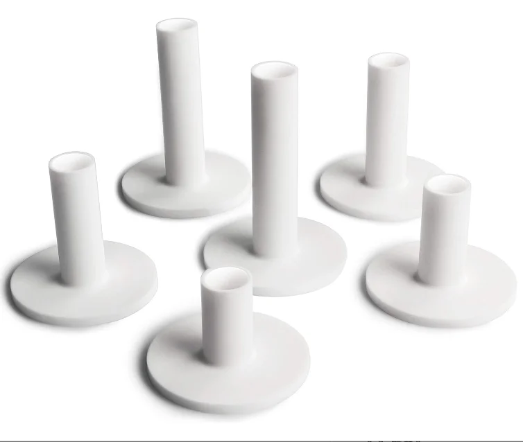 Durable Soft White Rubber Golf Tee in 35/42/54/60/65/70/80/83mm Sizes for Driving Range Golf Mat