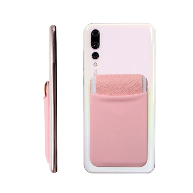 Triangle Leather Label Mobile Phone Sticker 3m Glue Phone Credit Card Pouch Slot Bag Adhesive Back Hand Phones