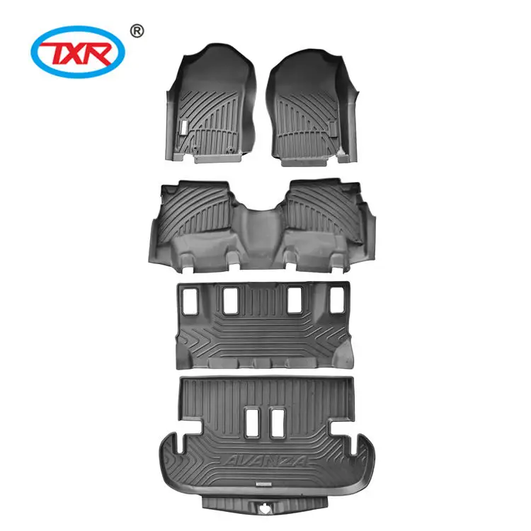 Oem индивидуальный автомобильный коврик для аксессуаров ТПЭ TPO пластиковые 7d однослойные автомобильные коврики AVANZA