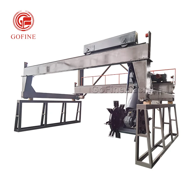 Energy saving paddle type bio organic fertilizer compost machine