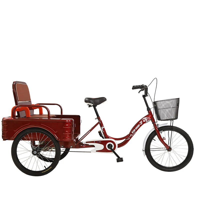 20inch Pedal Passenger Pedicab Rickshaw Tricycle WITH Holding Brake for sale