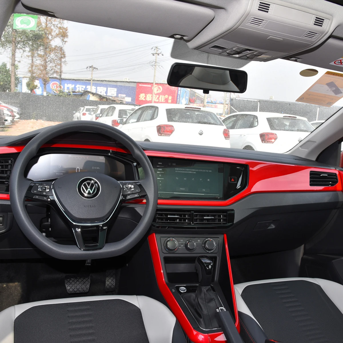 2022 Подержанный V-образный спойлер на крышу для спортивных автомобилей Volkswagen Polo Plus верхний из углеродного волокна VW в наличии продажи