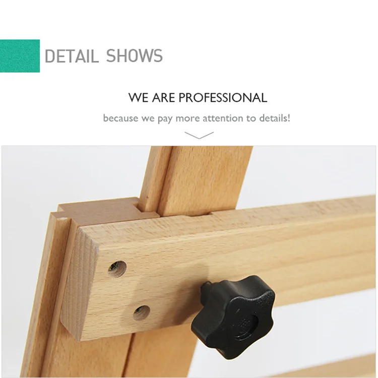 High quality artist tabletop wooden drawing easel stand for kids