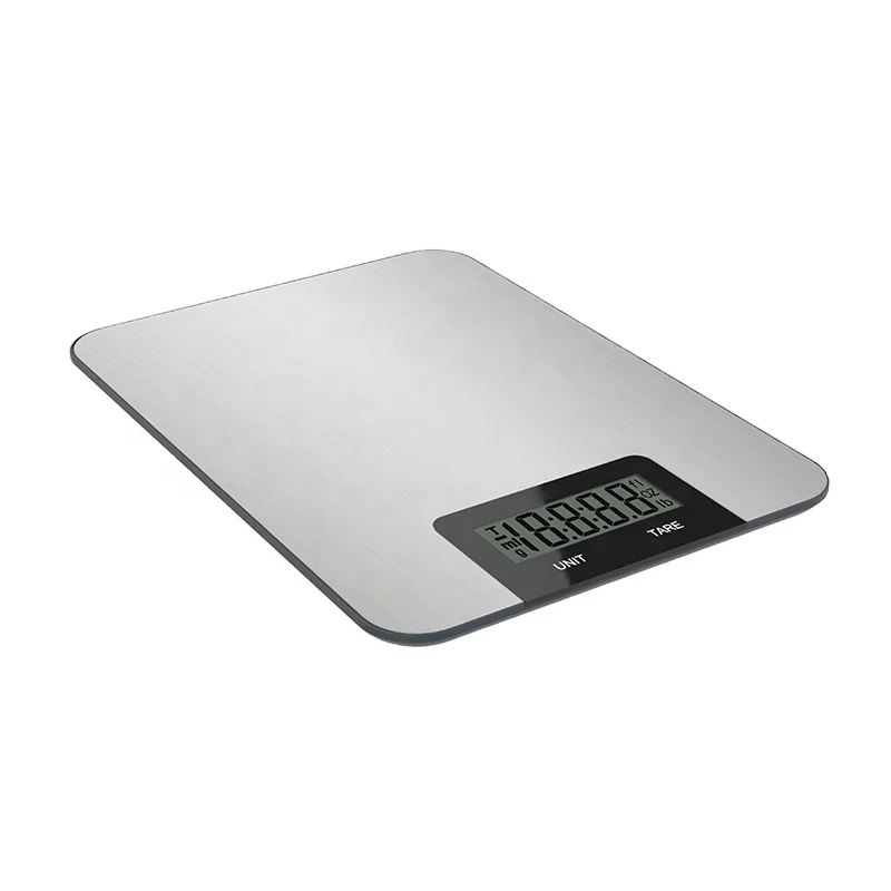 Весы кухонные тонкие из нержавеющей стали с ЖК-дисплеем, 2022, 5 кг