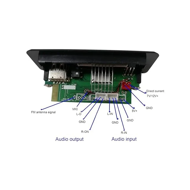 Kids Ride on Car Portable Power Amplifier USB TF Radio BT 5.0 MP3 Decoder Board 3.7V Wireless Audio Music Player Module