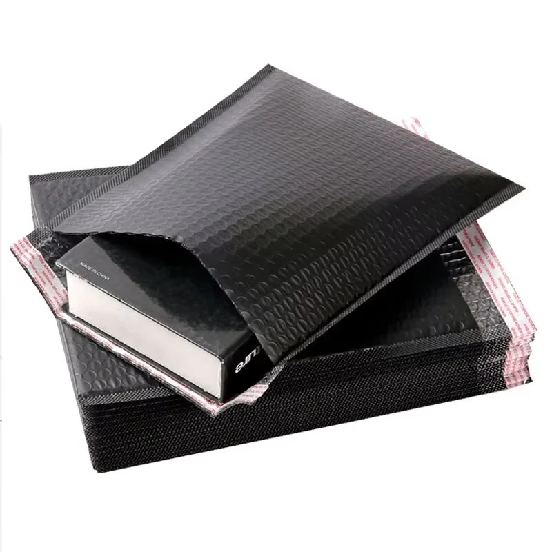 Package Bags with Bubbles Strong Adhesive Poly Bubble Mailer Padded Envelope Bag Black Shipping Packaging Bubble Mailer Bag