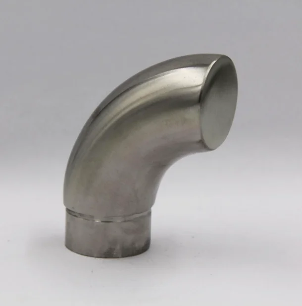 Stainless Steel Pipe Handrail Round Wall Return End Connects for Cable Railing Deck