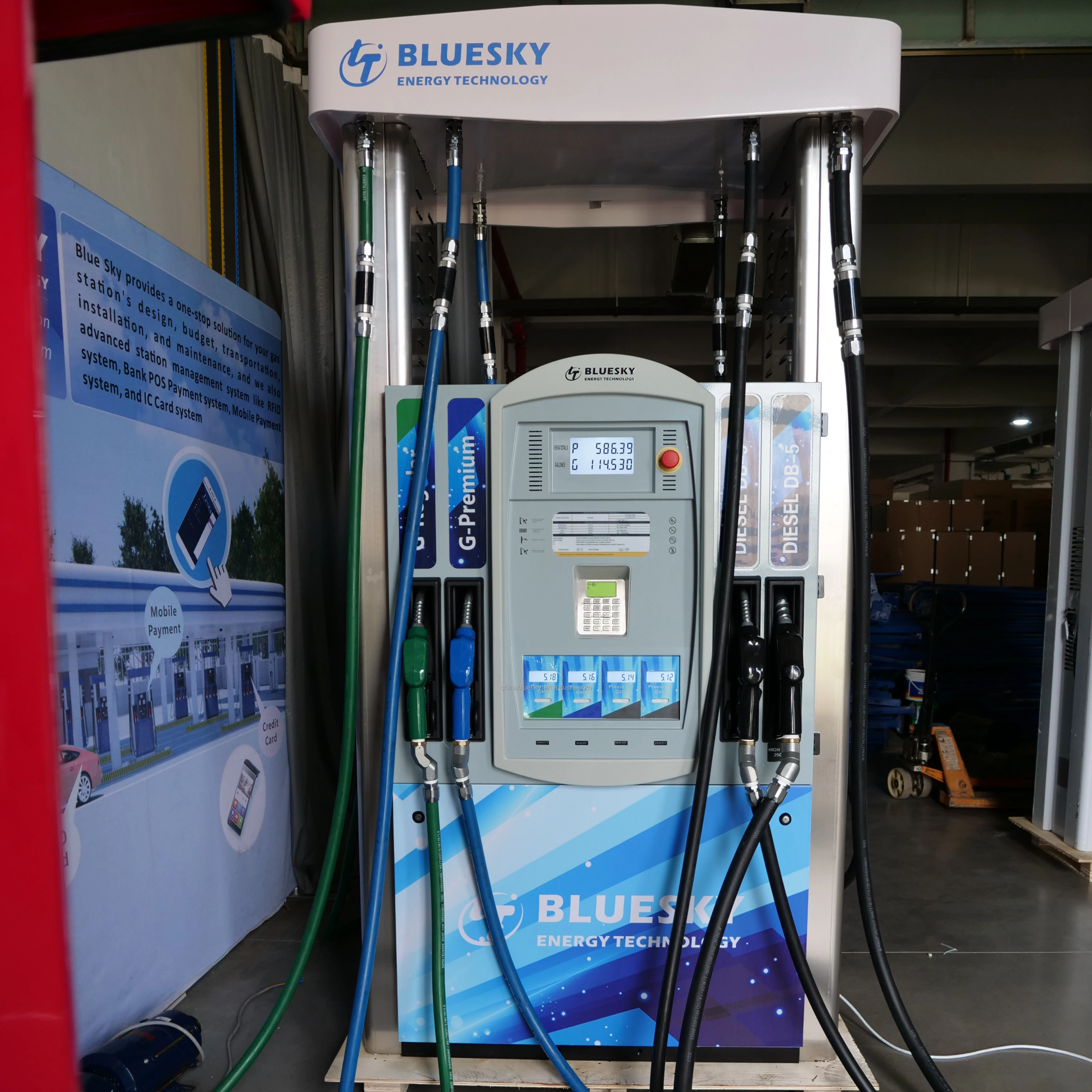 Bluesky RT-HG 8 форсунок топливного дозатора бензинового дизельного топлива