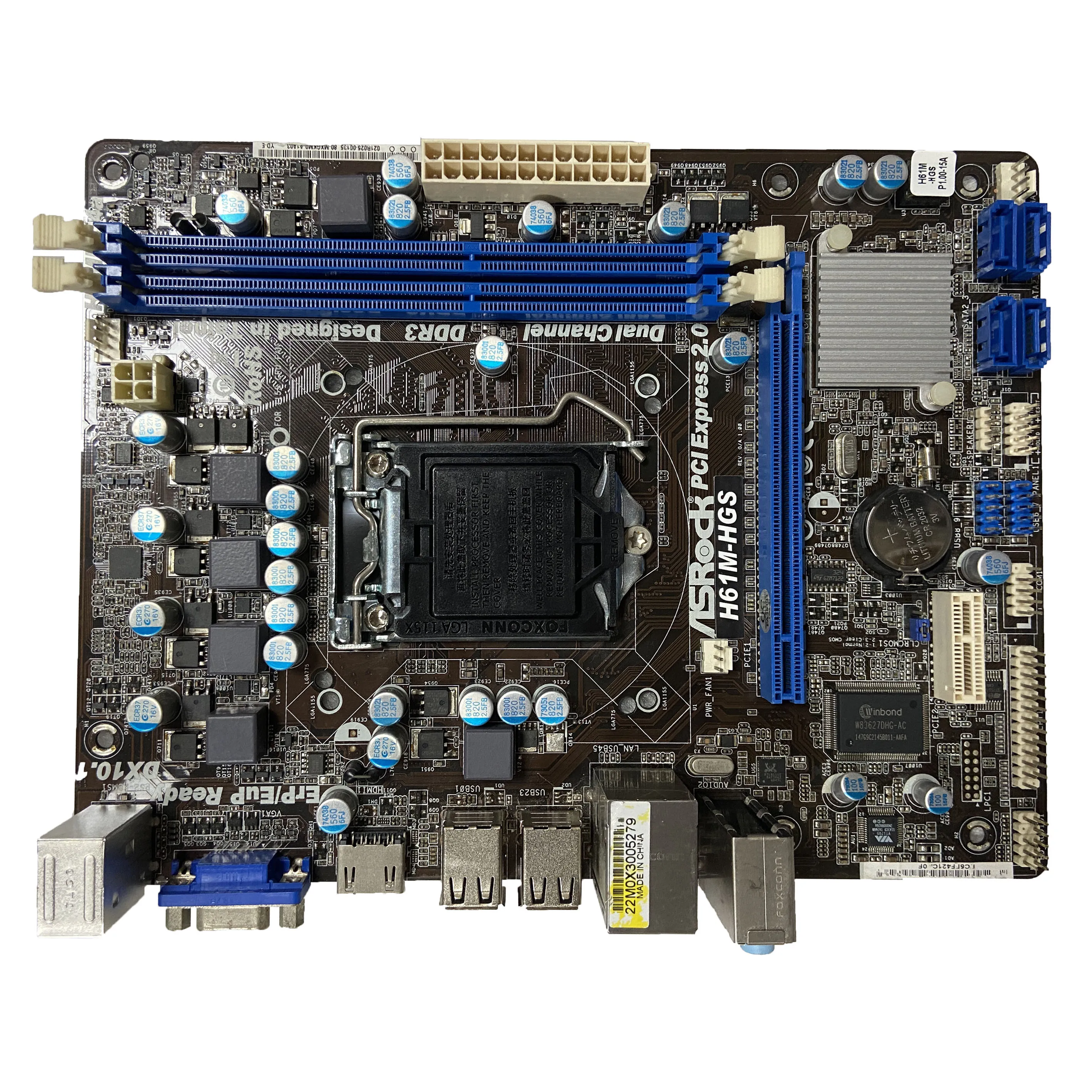 Motherboard Motherboard H61M-HGS with Inter H61 LAG 1155 16GB for desktop computer motherboard