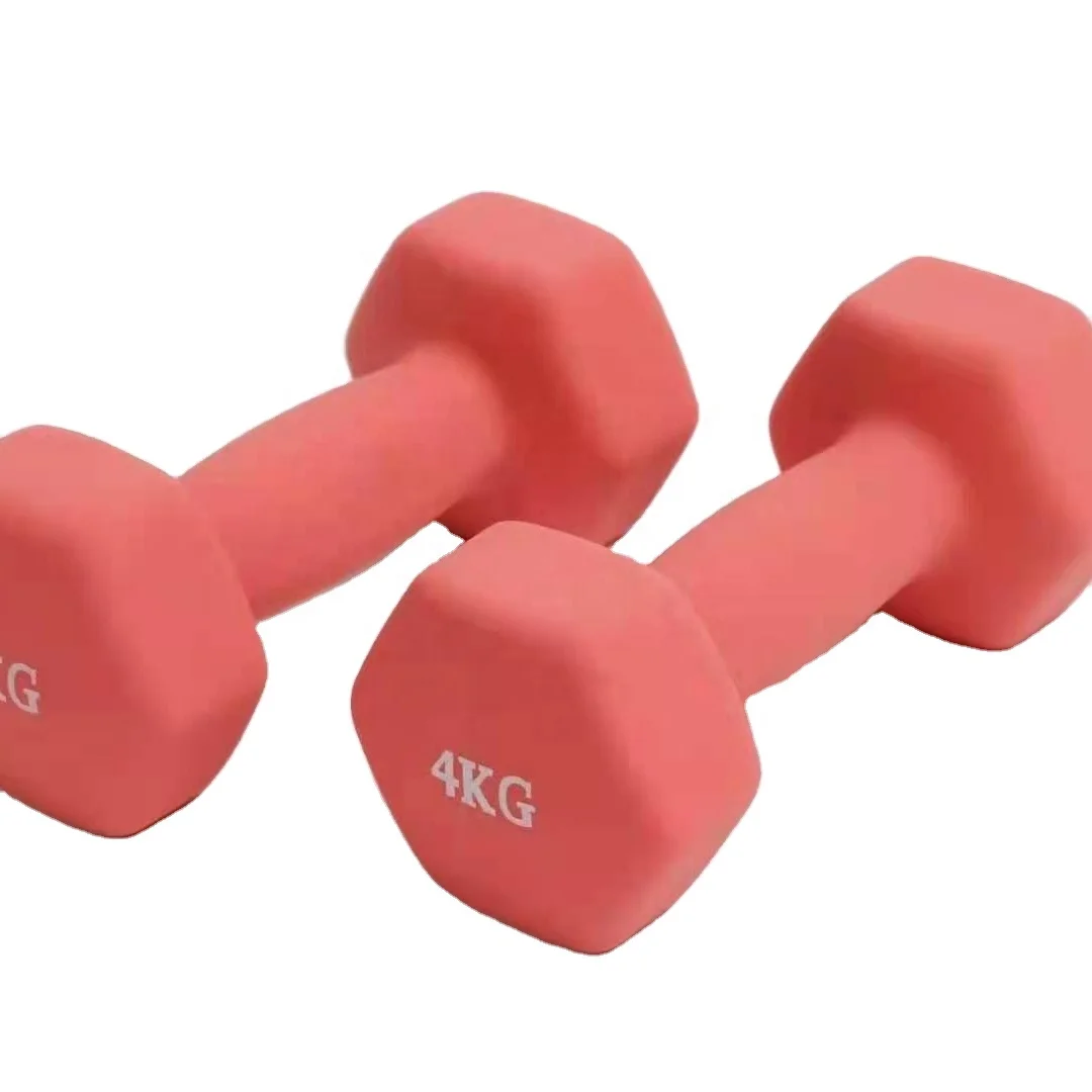 Dezhou factory commercial home colorful fitness vinyl pilates yoga dumbbell