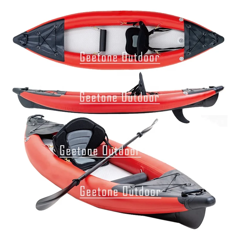GeeTone Kayak Manufactures Dropstitch Kayak 1000D PVC Light Weight Drop Stitch Single Tandem Touring Inflatable Kayak China