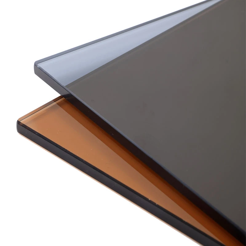 Modern design display 4mm safety tempered bronze glass for bedroom closet wardrobe door