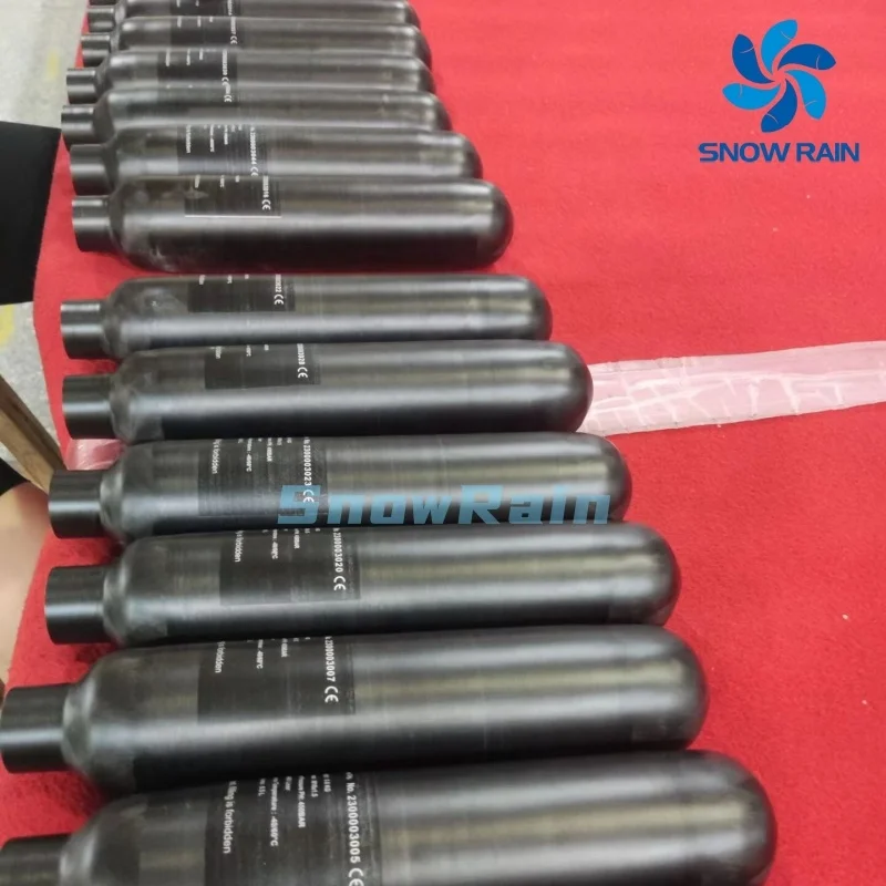 Manufacturer Direct Sale Ready Stock 2L 6.8L 9L 12L Scba Pcp Tank Cylinder 3L Pcp Carbon Fiber Tank Bottle