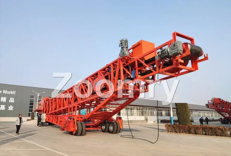 Integration of industry and trade Adjustable Height Flexible Movable Telescopic Stacker